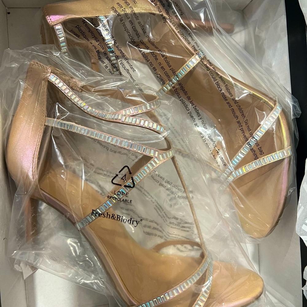 Beautiful metallic heels